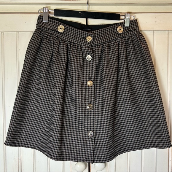 River Island Houndstooth Mini Skirt Sz 10 EUC - Picture 2 of 16